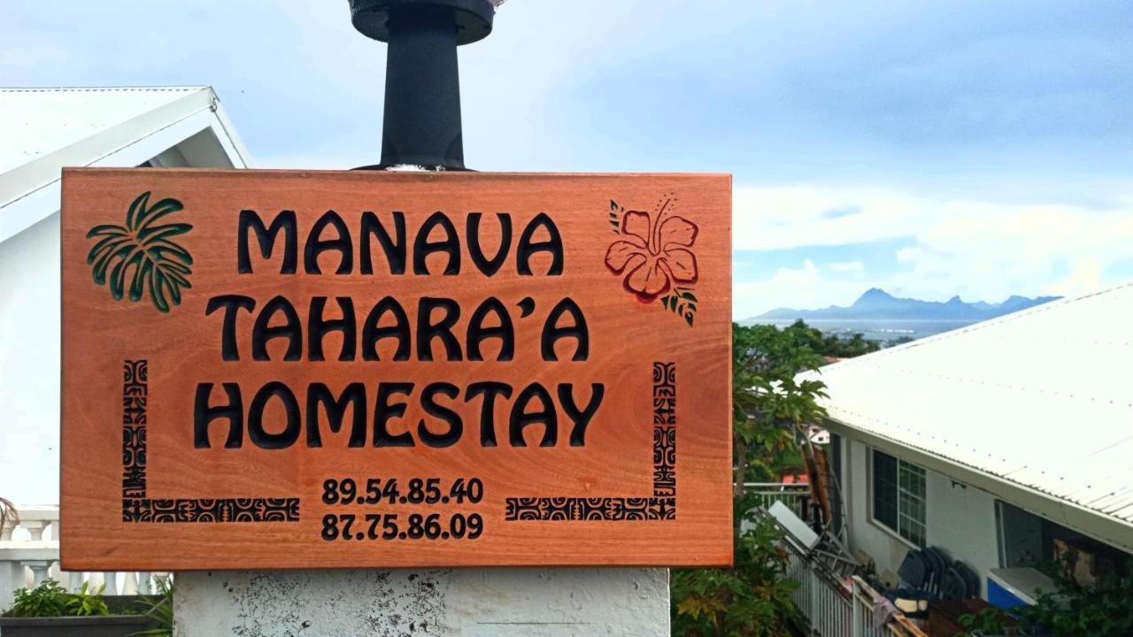 Manava Tahara'A Home Stay Mahina Exteriér fotografie